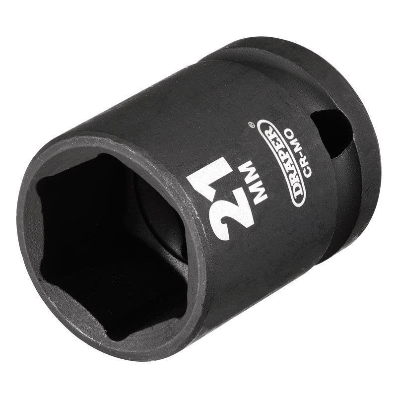 Draper Expert HI-TORQ Impact Socket, 1/2" Sq. Dr., 21mm Main Image