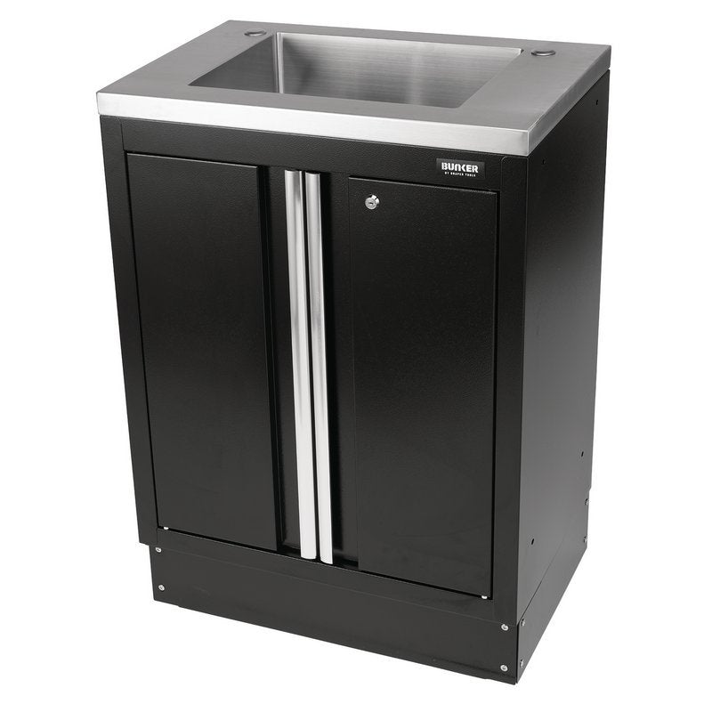 BUNKER Modular Floor Cabinet with Sink, 2 Door, 680mm Main Image