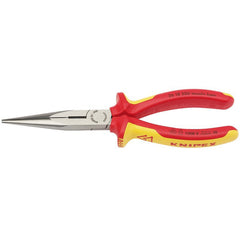 KNIPEX 26 18 200UKSBE VDE Fully Insulated Long Nose Pliers, 200mm Main Image
