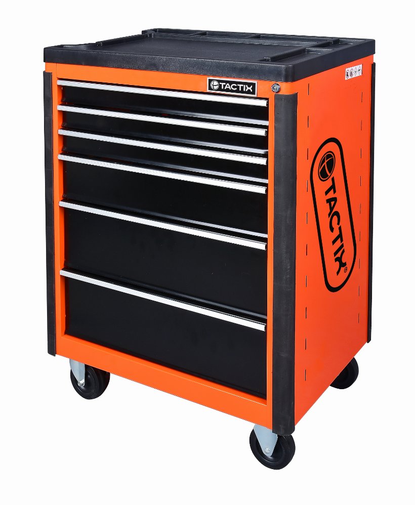 Tactix 6 Drawer Steel Tool Roll Away Cabinet 66W x 48D x 93H Main Image