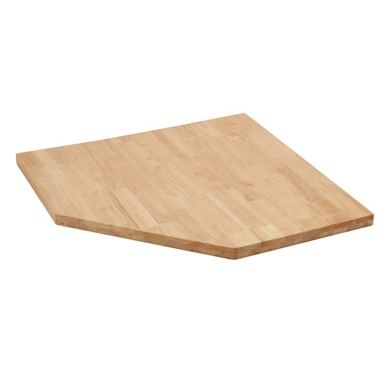 BUNKER Modular Hardwood Worktop for Corner Cabinet, 865mm Main Image