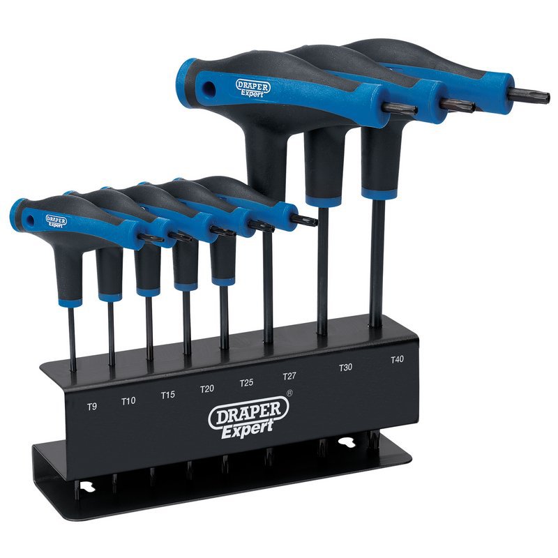 Draper Expert TX-STAR Soft Grip Metric T-Handle Key Set (8 Piece) Main Image