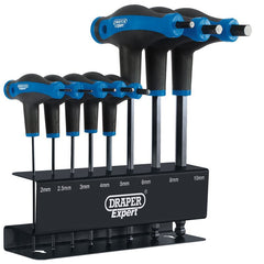 Draper Expert Soft Grip Metric Hex & Ball End T-Handle Key Set (8 Piece) Main Image