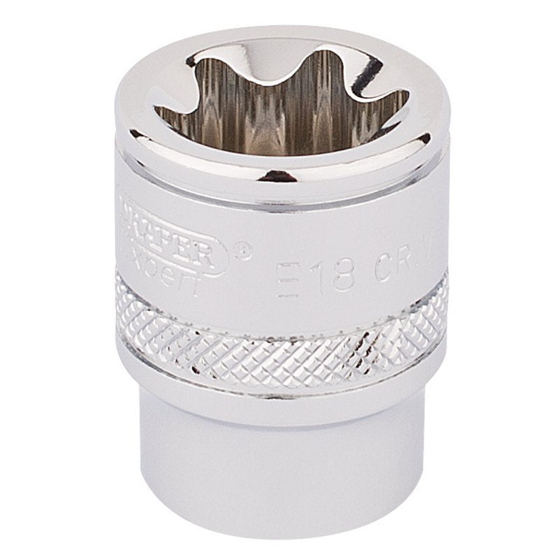 Draper TX-STAR Socket, 3/8" Sq. Dr., E18 Main Image