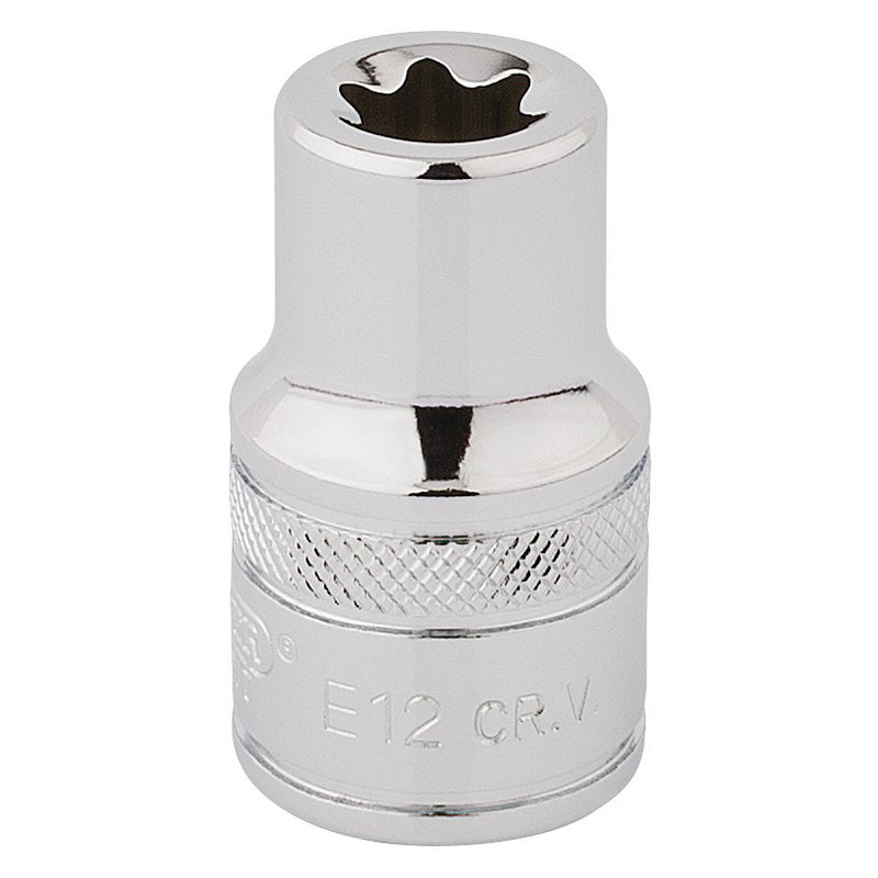 Draper TX-STAR Socket, 1/2" Sq. Dr., E12 Main Image