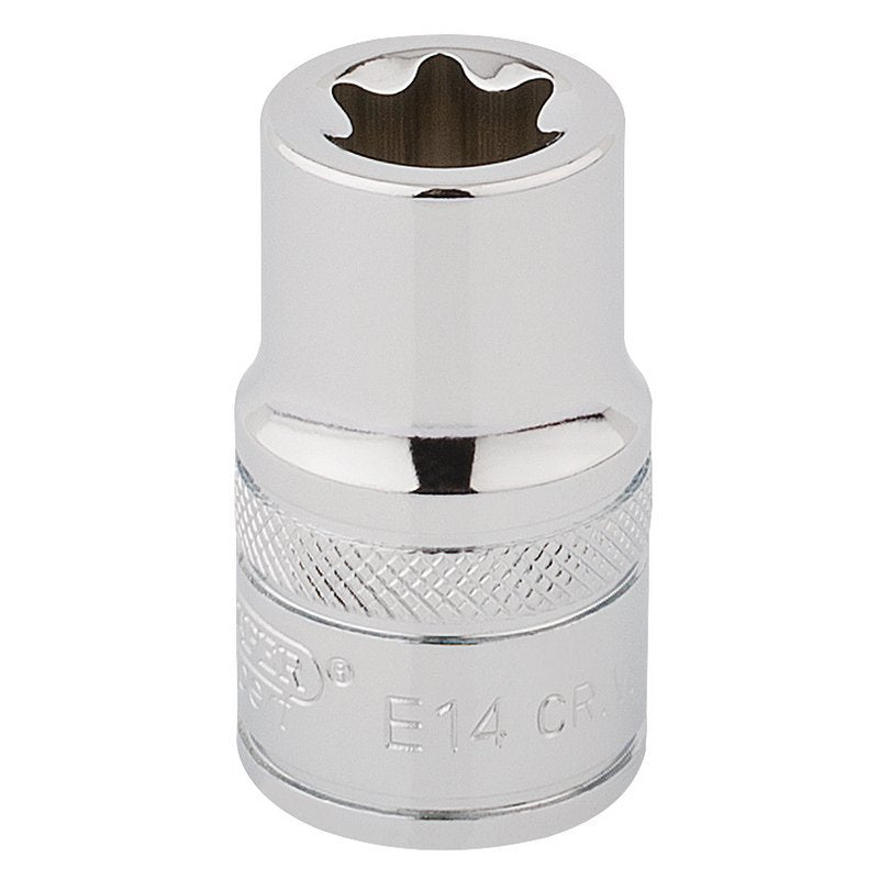 Draper TX-STAR Socket, 1/2" Sq. Dr., E14 Main Image
