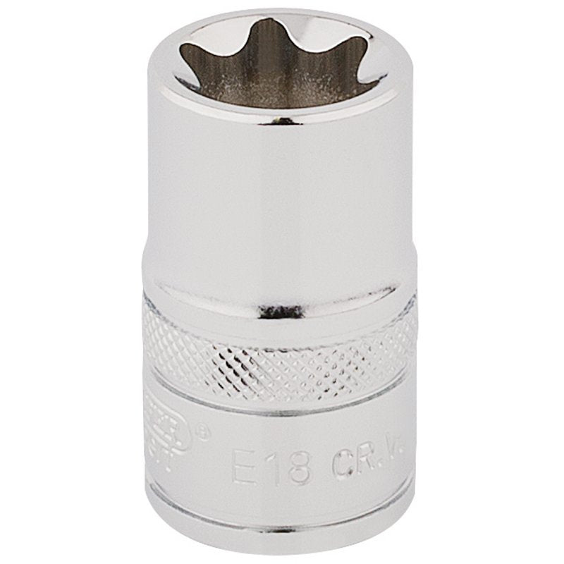 Draper TX-STAR Socket, 1/2" Sq. Dr., E18 Main Image