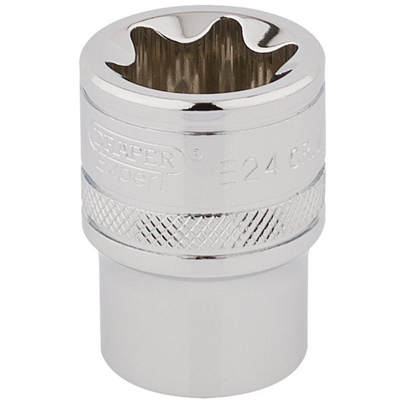 Draper TX-STAR Socket, 1/2" Sq. Dr., E24 Main Image