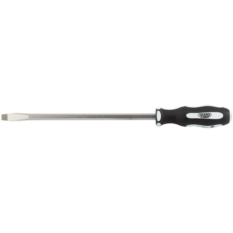 'Pound Thru' Plain Slot Soft Grip Screwdriver, 10 x 250mm Main Image