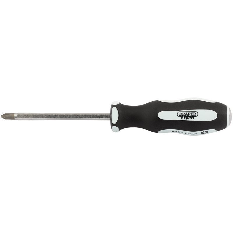 'Pound Thru' Cross Slot Soft Grip Screwdriver, No.2 x 100mm Main Image