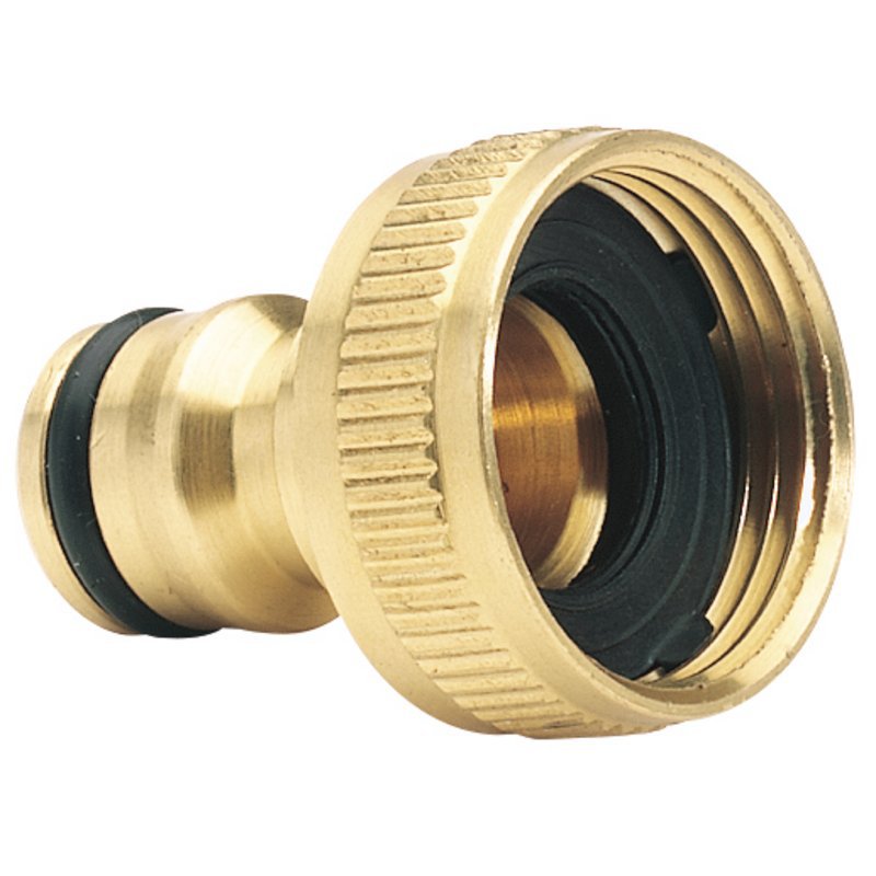 Brass Garden Hose Tap Connector, 3/4" Main Image