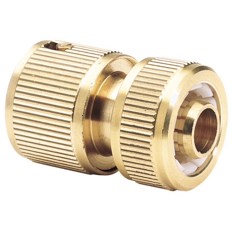 Brass Garden Hose Connector, 1/2" Main Image