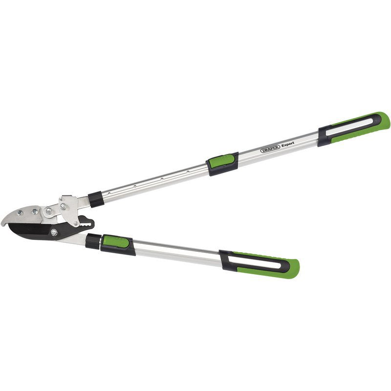 Draper Expert Telescopic Soft Grip Anvil Ratchet Action Loppers with Aluminium Handles Main Image