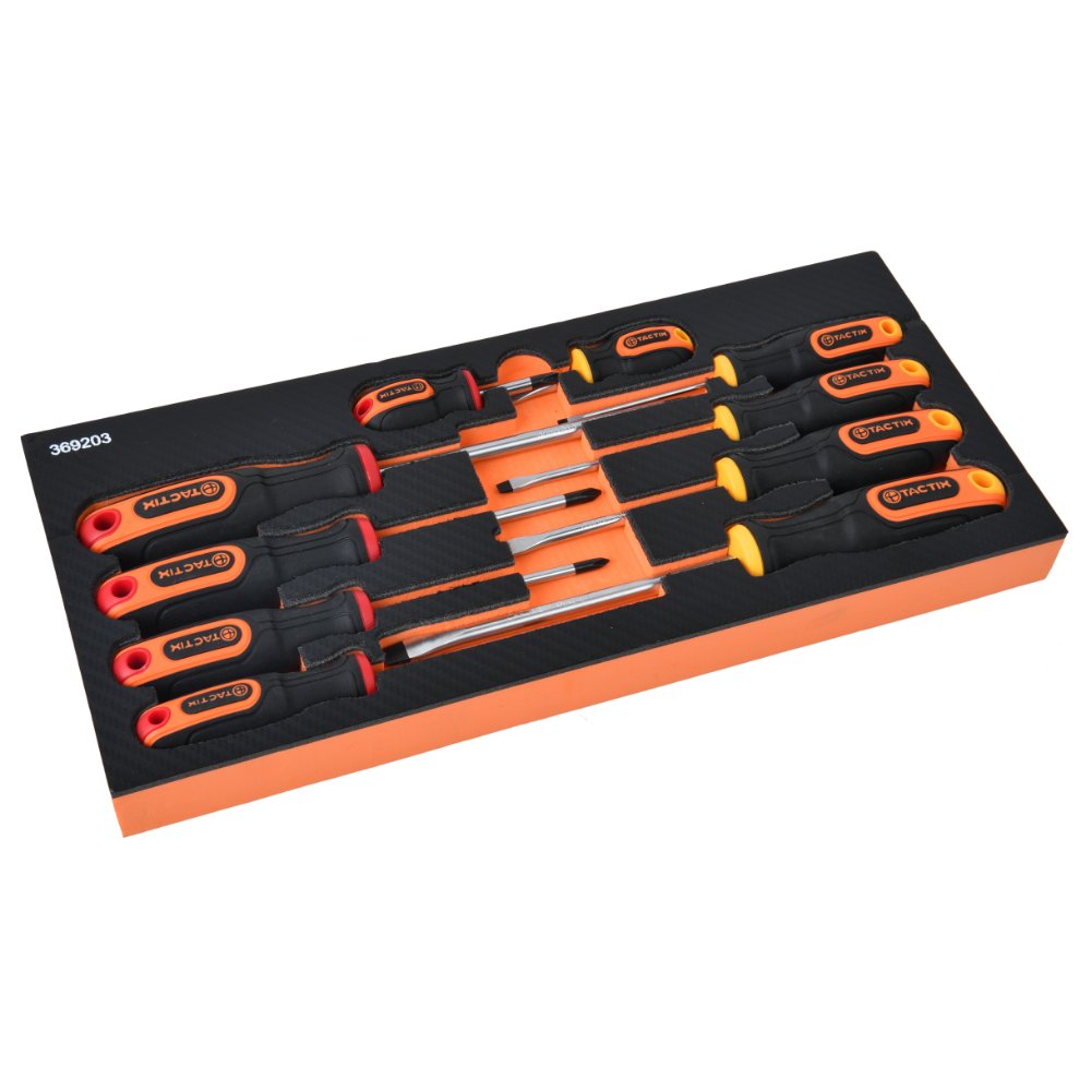 Tactix 10pc Screwdriver Set In Eva Insert Tray Suitable For TAC326024 Main Image