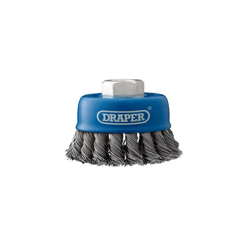 Steel Twist-Knot Wire Cup Brush, 75mm, M14 Main Image