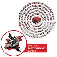 Einhell PXC 36V (2x18V) Cordless 210mm Sliding Mitre Saw Skin
