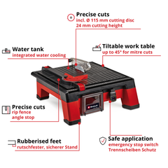 Einhell PXC 18V Cordless 115mm Tile Cutter Skin