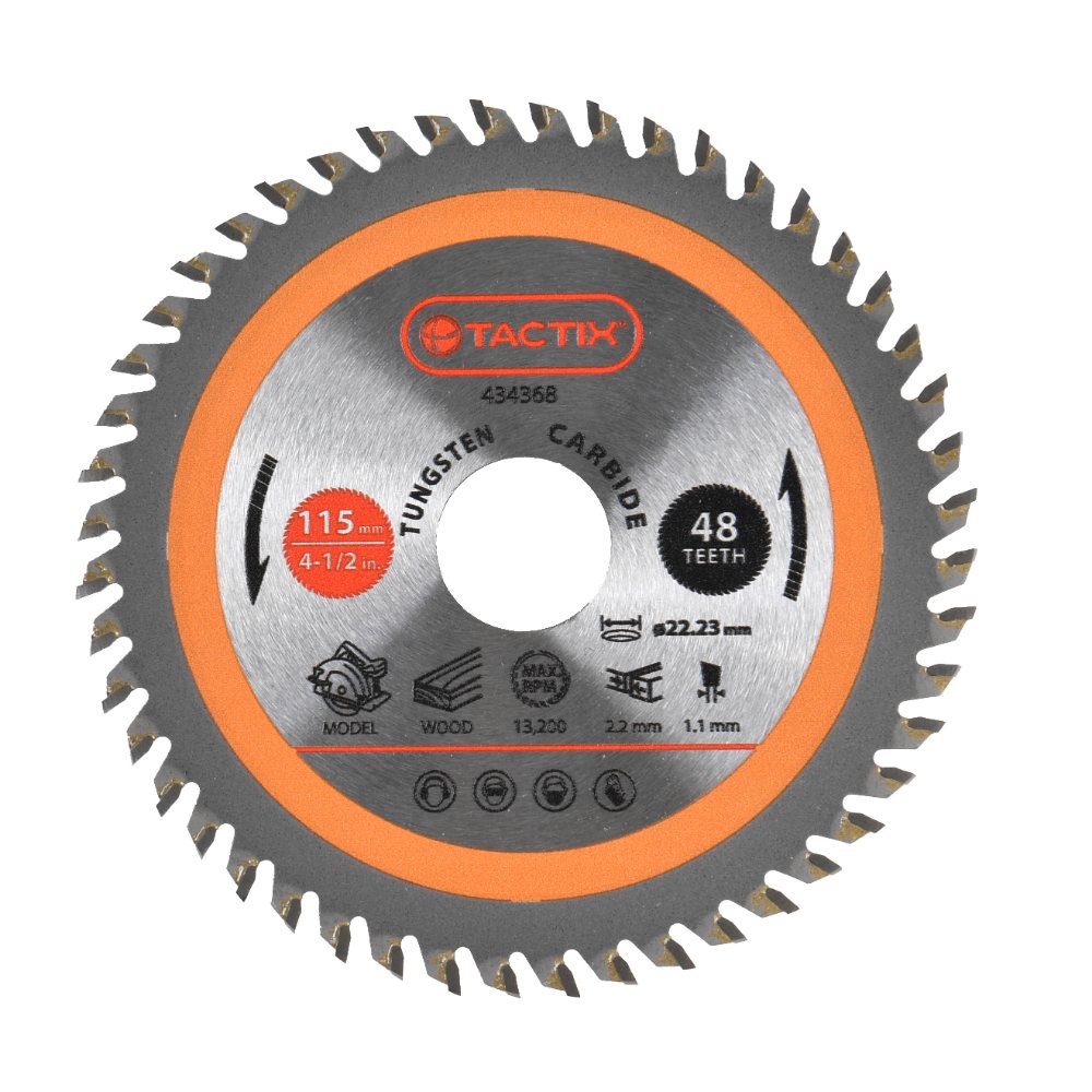 Tactix Circular Saw Blade For Wood Yg8 Tct Carbide Tip 216mm x 30mm 48T Main Image