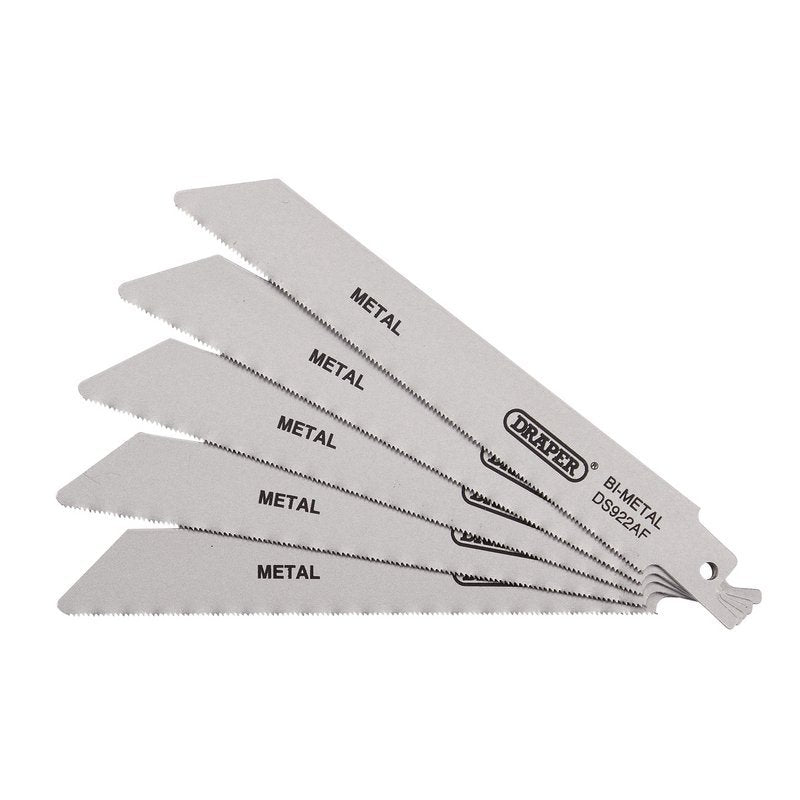 Bi-metal Reciprocating Saw Blades for Metal Cutting, 150mm, 24tpi (Pack of 5) Main Image