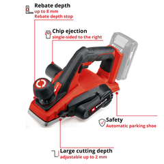 Einhell PXC 18V 82mm Planer BJB