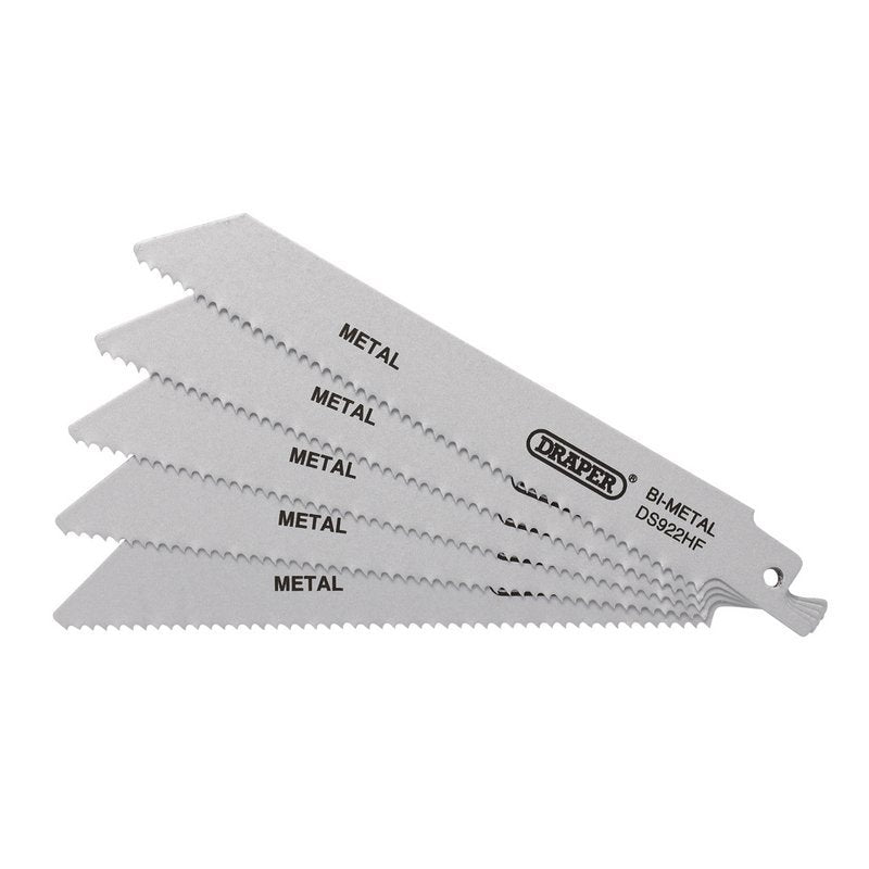 Bi-metal Reciprocating Saw Blades for Metal, 150mm, 10tpi (Pack of 5) Main Image