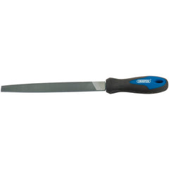 Engineers Flat Second Cut File with Soft Grip Handle, 200mm Main Image
