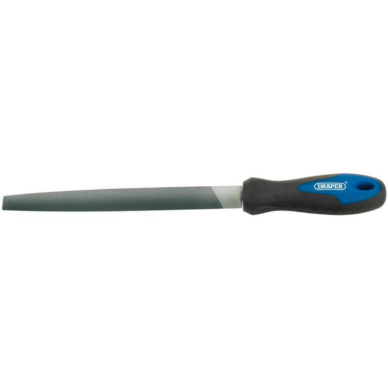 Engineers Half Round Second Cut File with Soft Grip Handle, 200mm Main Image