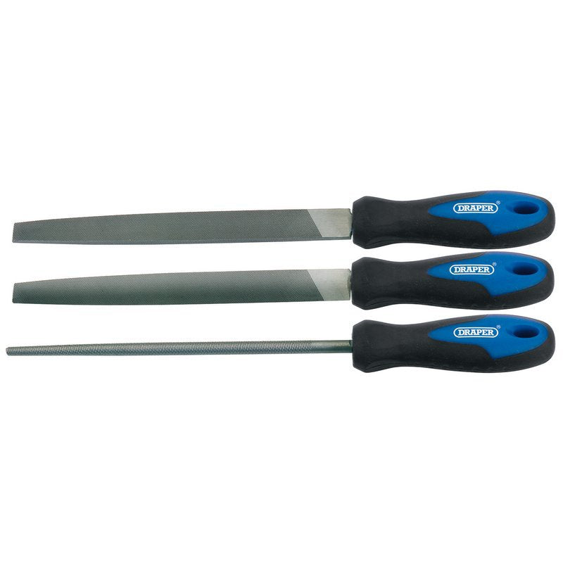 Soft Grip Engineers File Set, 200mm (3 Piece) Main Image