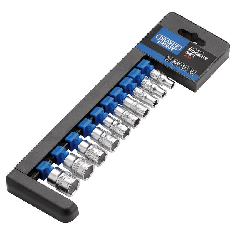 Metric Socket Set, 1/4" Sq. Dr. (10 Piece) Main Image
