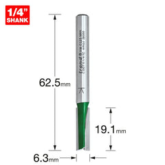 TREND C007X1/4TC TWO FLUTE 6.3MM DIA X 19.1MM CUT Main Image