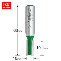 TREND C016X1/2TC TWO FLUTE 10MM DIA X 19.1MM CUT     Main Image