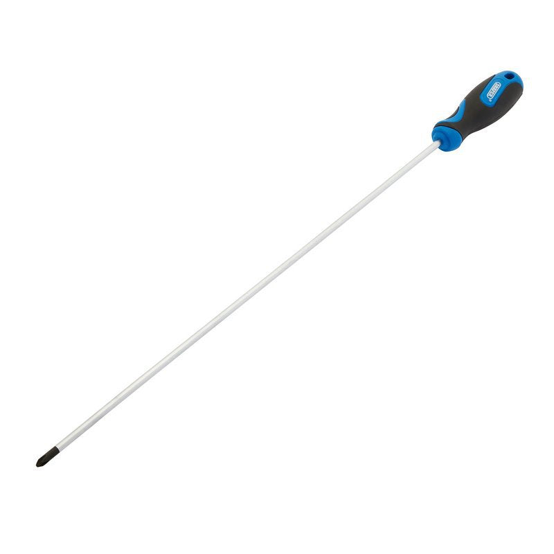 Extra Long Reach Soft Grip Cross Slot Screwdriver, No.2 x 450mm Main Image