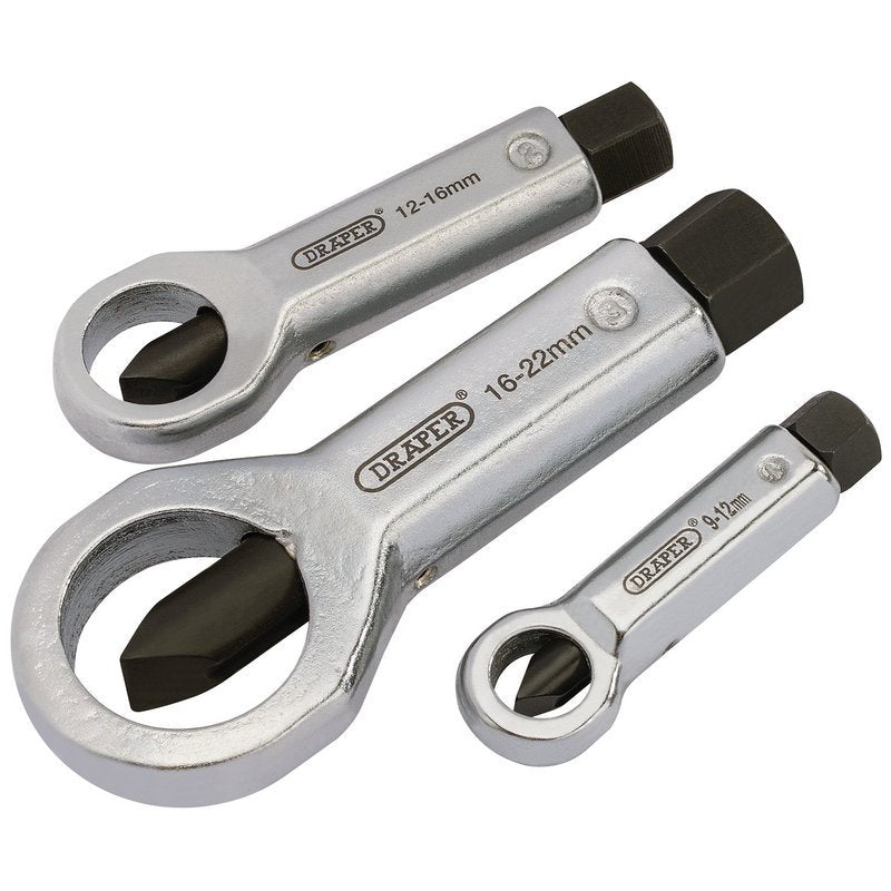 Nut Splitter Set, 9 - 22mm (3 Piece) Main Image