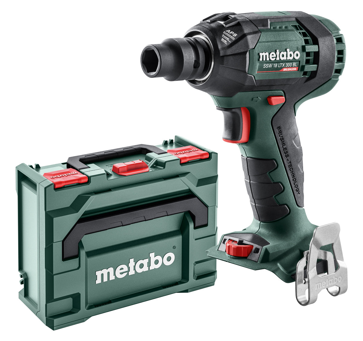 Metabo SSW 18 LTX 300 BL 1/2  Impact Wrench, Body Only + MetaLoc