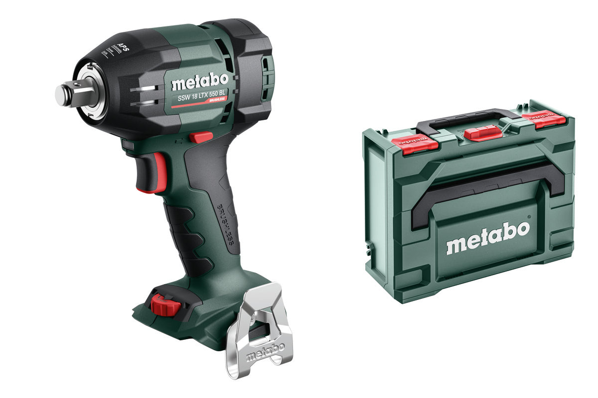 Metabo SSW 18 LTX 550 BL 1/2  Impact Wrench Body Only in metaBOX