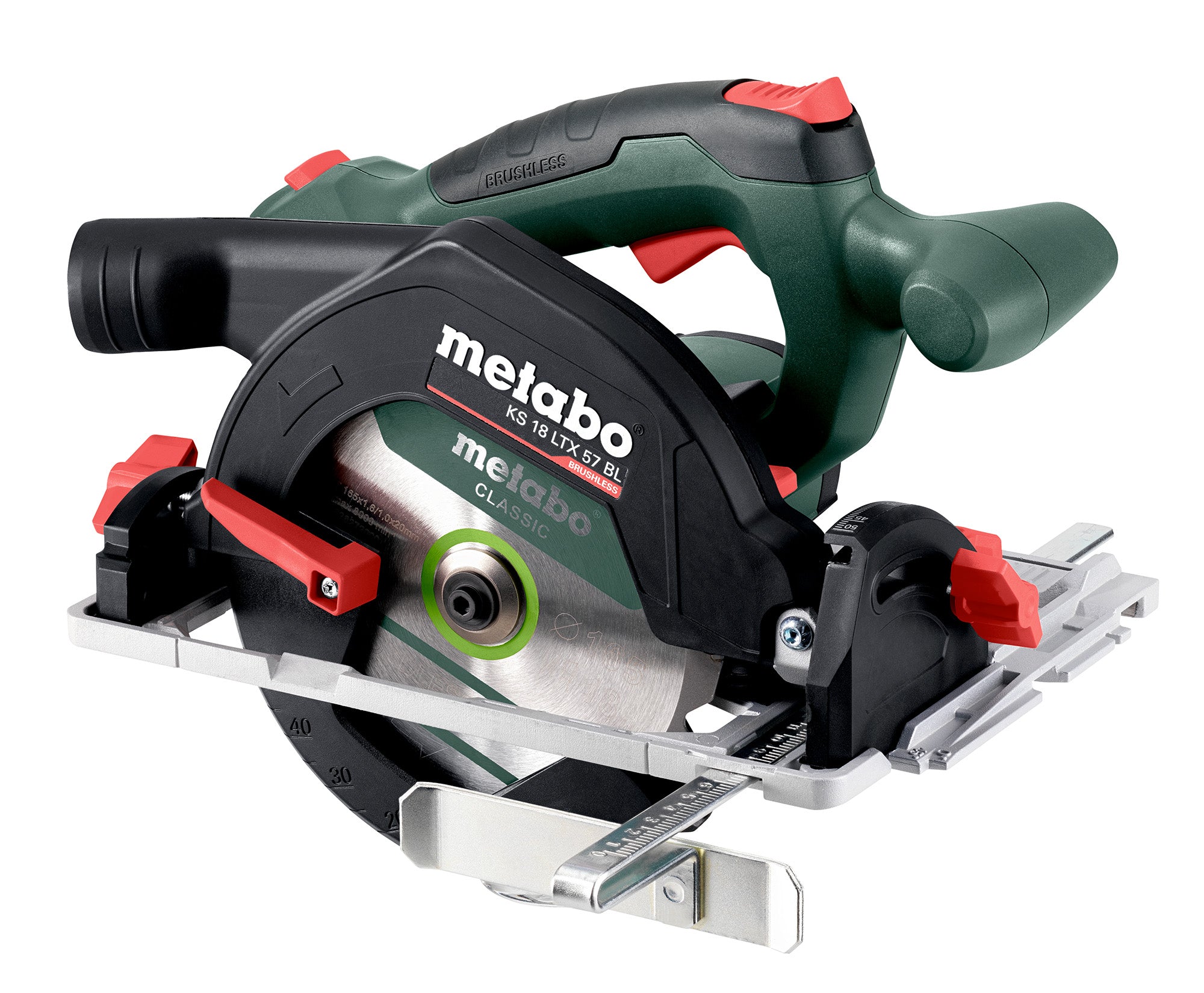 Metabo KS 18 LTX 57 BL Circular Saw Body Only in metaBOX