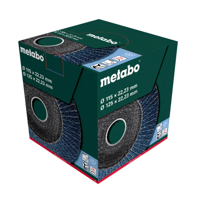 Metabo Flap disc 115 mm P 80, SP-zirconia alum Box 10
