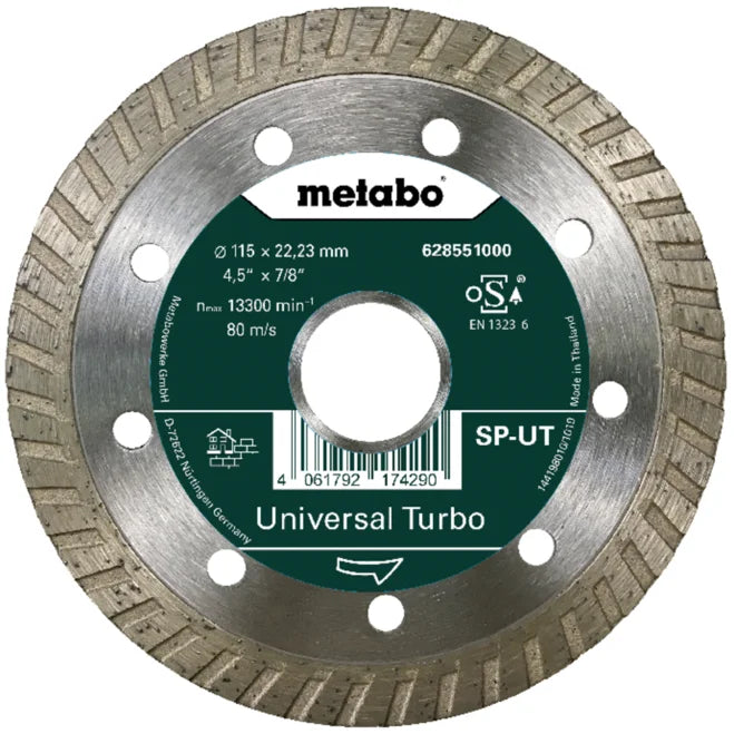 Metabo 115mm Universal Turbo Diamond cutting Disc