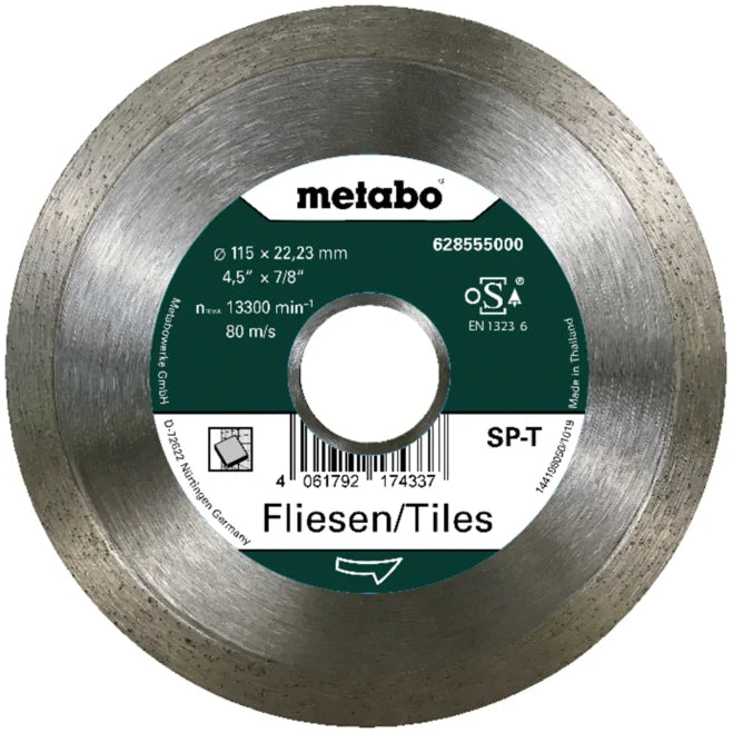 Metabo Diamond Tile cutting disc 115x22,23mm,  SP-T , Tiles  SP