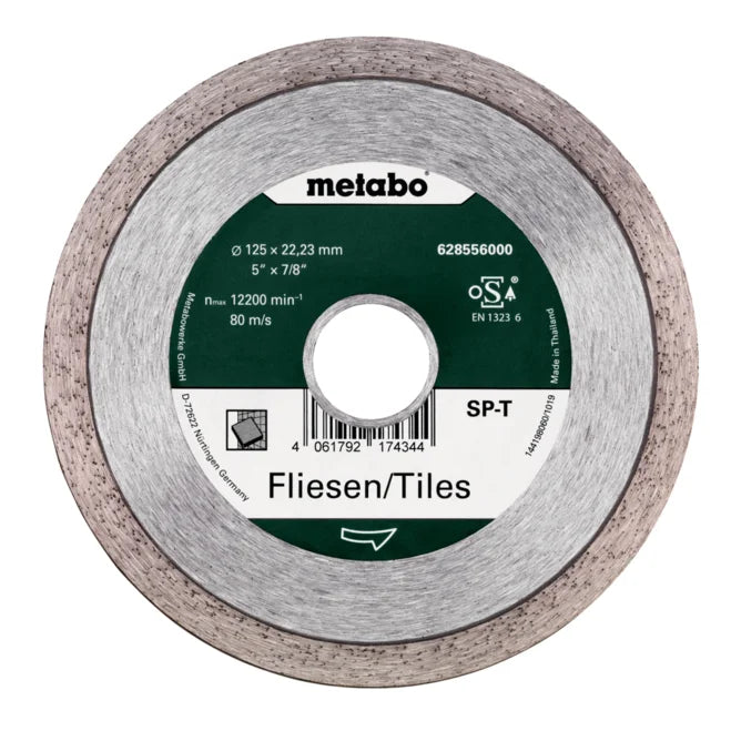 Metabo Diamond Tile cutting disc 125x22,23mm,  SP-T , Tiles  SP