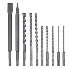 Metabo SDS-plus Classic drill/chisel set,10 pcs in roll