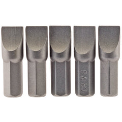 Plain Slot Insert Bit, 8.0mm, 1/4" Hex, 25mm Long (Pack of 5) Main Image