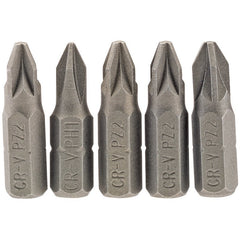 PZ Type Insert Bit, 1/4" Hex, 25mm Long, No.2 (Pack of 5) Main Image