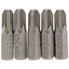 PZ Type Insert Bit, 1/4" Hex, 25mm Long, No.3 (Pack of 5) Main Image