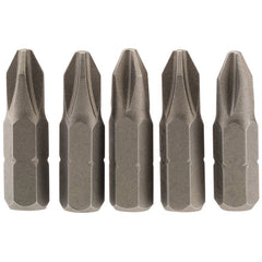 Cross Slot Insert Bit, 1/4" Hex, 25mm Long, No.2 (Pack of 5) Main Image