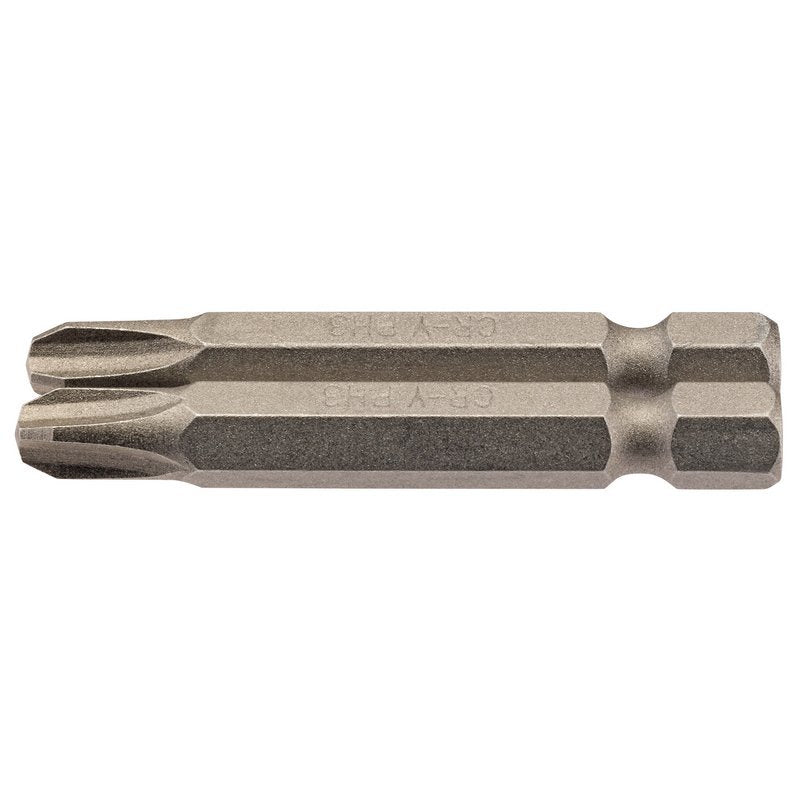 Cross Slot Insert Bit, 1/4" Hex, 50mm Long, No.3 (Pack of 2) Main Image