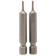 Hexagonal Insert Bit, 1.5mm, 1/4" Hex, 50mm Long (Pack of 2) Main Image