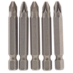 PZ Type Insert Bit, 1/4" Hex, 50mm Long, No.2 (Pack of 5) Main Image