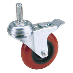 Swivel Bolt Fixing Polyurethane Wheel with Brake, 75mm Diameter, S.W.L. 70kg Main Image
