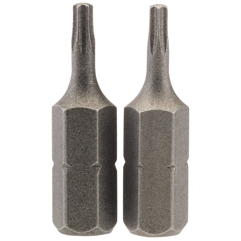 Draper TX-STAR Insert Bit, 1/4" Hex, 25mm Long, T8 (Pack of 2) Main Image